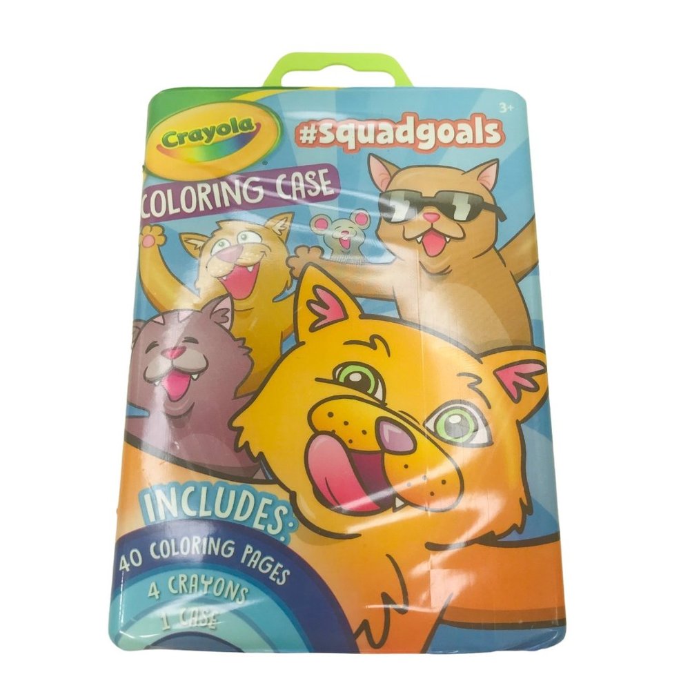 Crayola #Squadgoals Coloring Case Travel Activities New